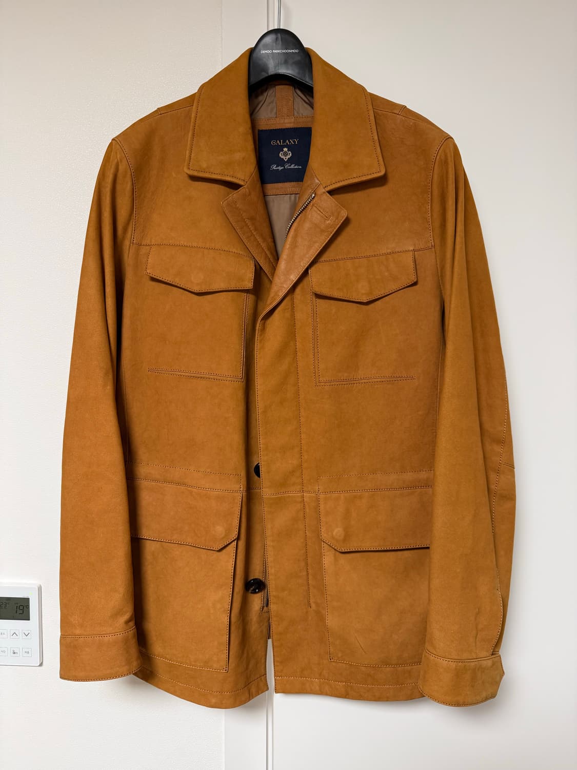 갤럭시 프레스티지 램스킨 레더 사파리 자켓 상품이미지1