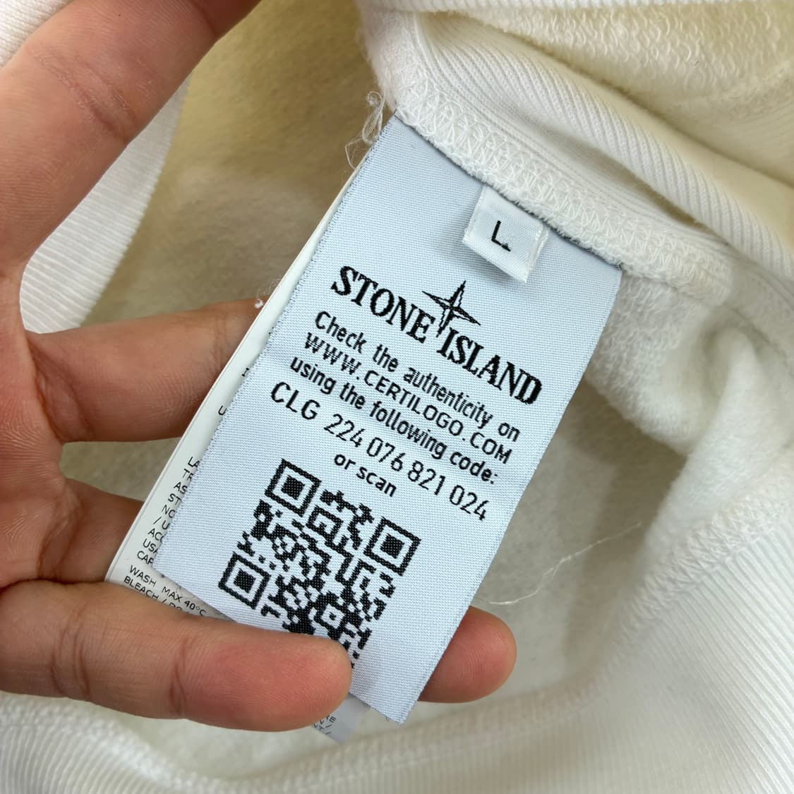 Stone Island 스톤 아일랜드 화이트 와펜 맨투맨 상품이미지5