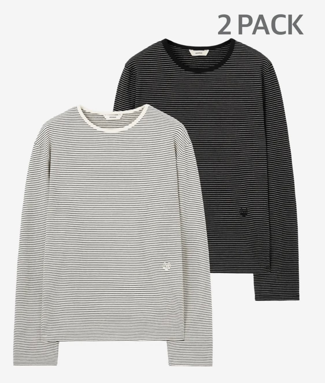 [XL] 문선 마린 스트라이프 롱슬리브 2PACK 상품이미지1