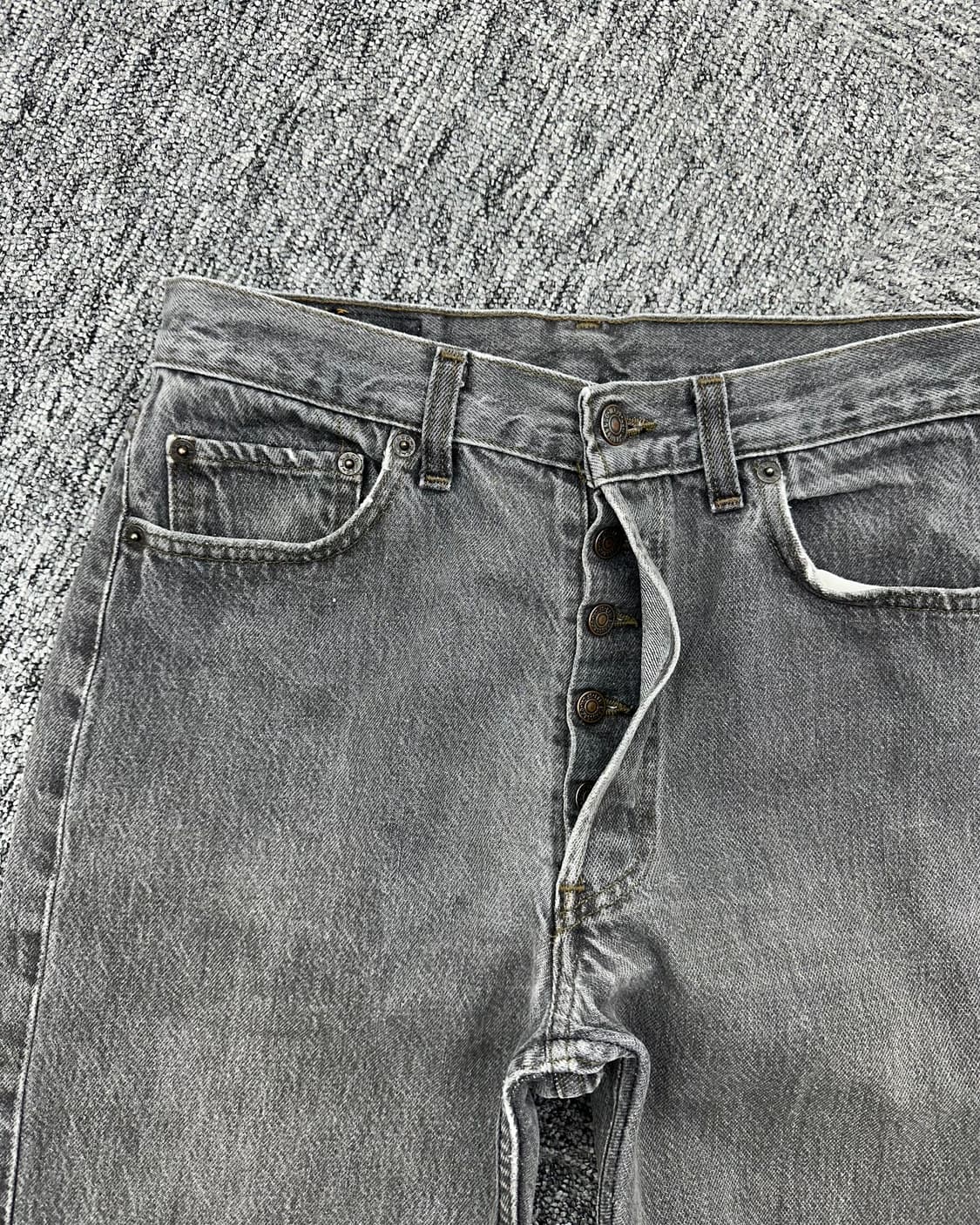 (허단37)80~90'S 리바이스 USA 501 워싱그레이-M1481 상품이미지3