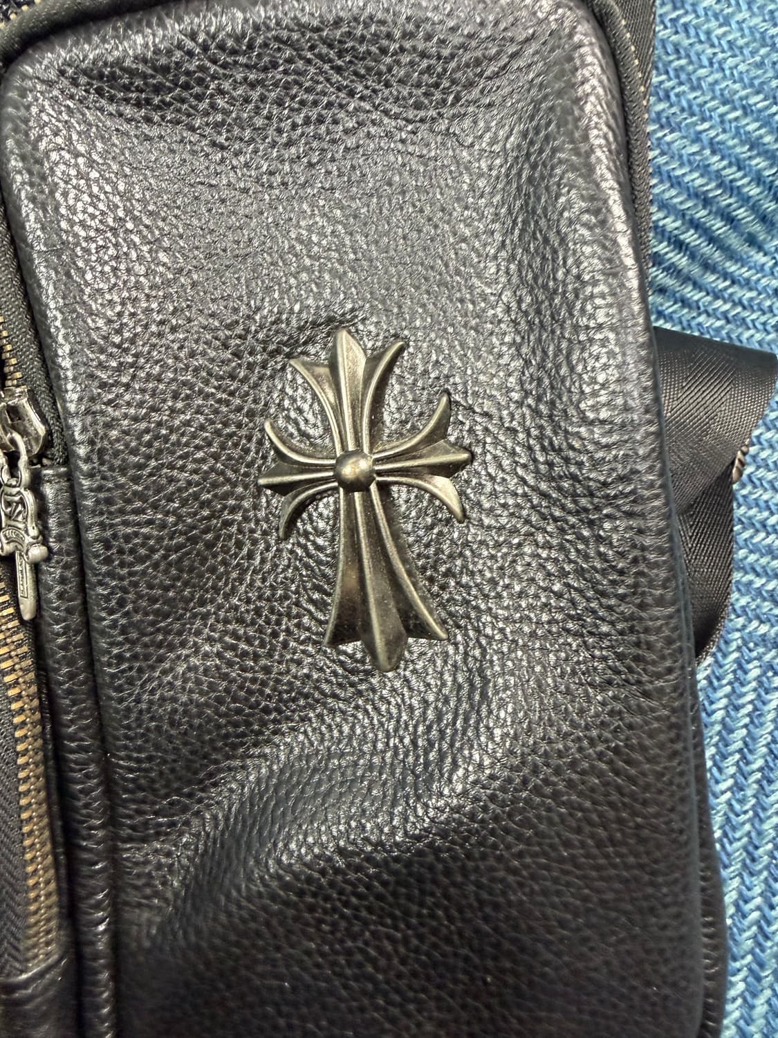 [유니크 디자인] 크롬하츠 스타일 레더 크로스백 상품이미지9