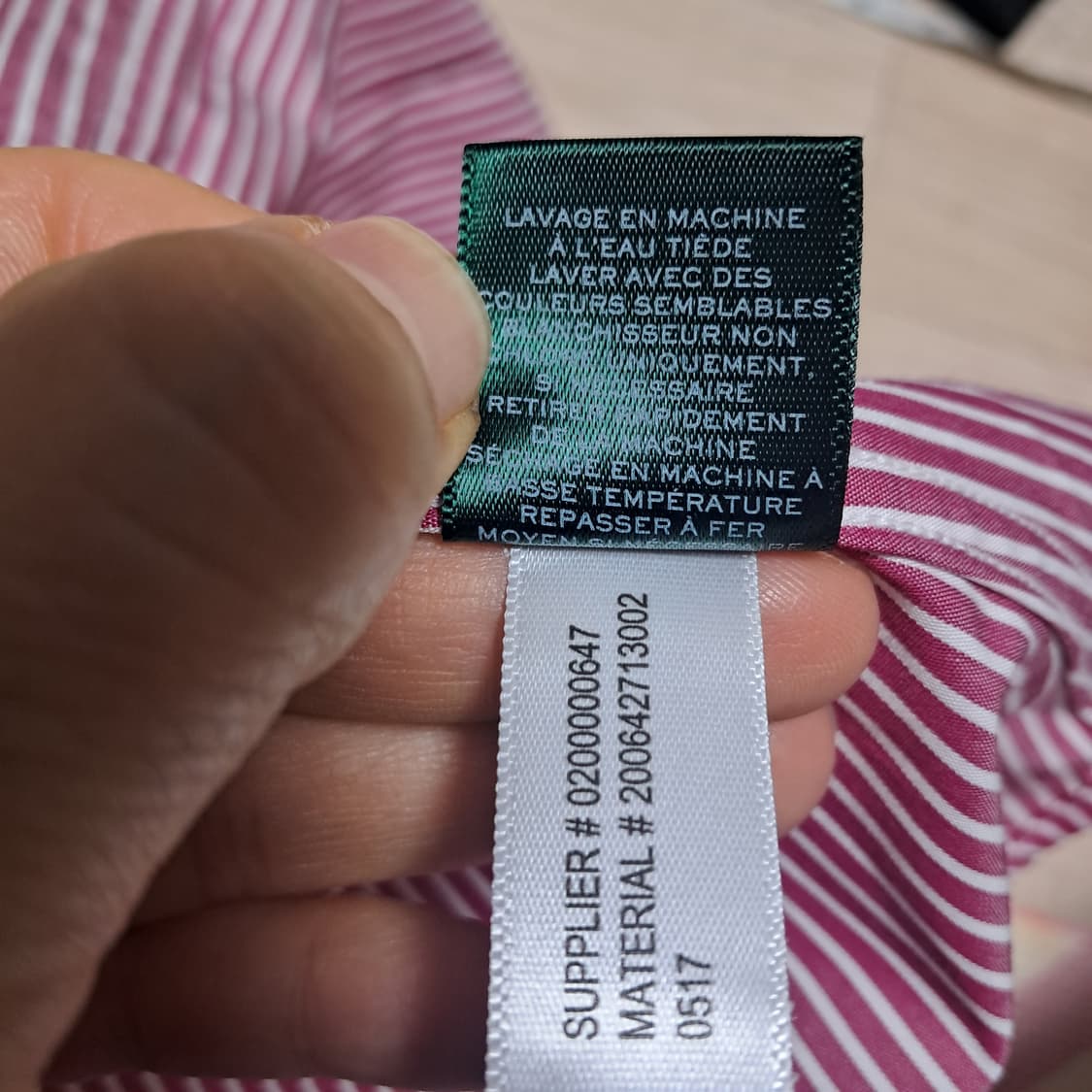 로렌 랄프로렌 스트라이프 셔츠 논아이론 XS(거의 새제품) 상품이미지8