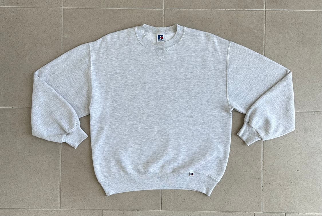 90s 빈티지 러셀 스웻셔츠 밝은그레이 L USA 상품이미지1