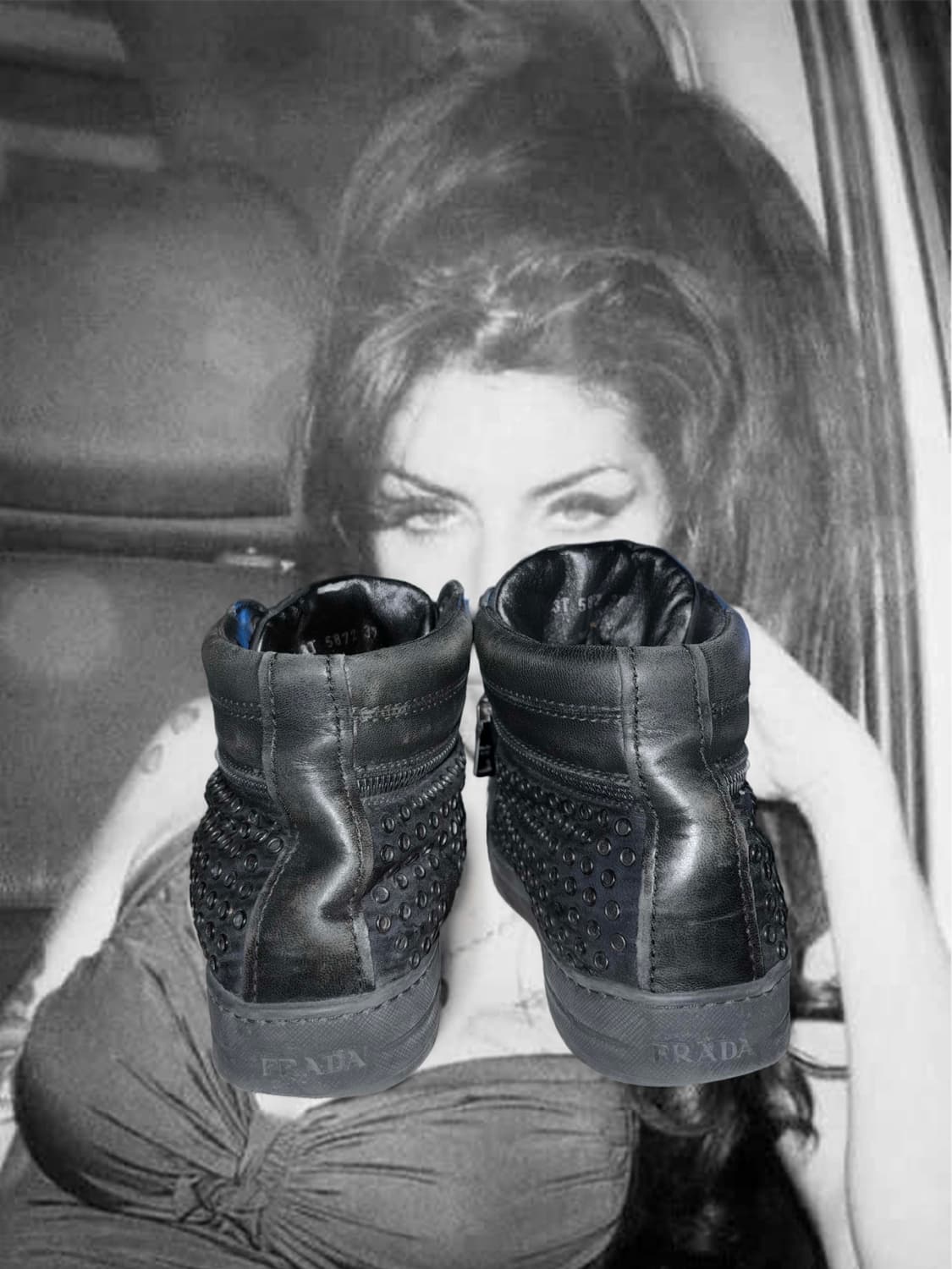 프라다스포츠 사이드 지퍼 하이탑 37 상품이미지4