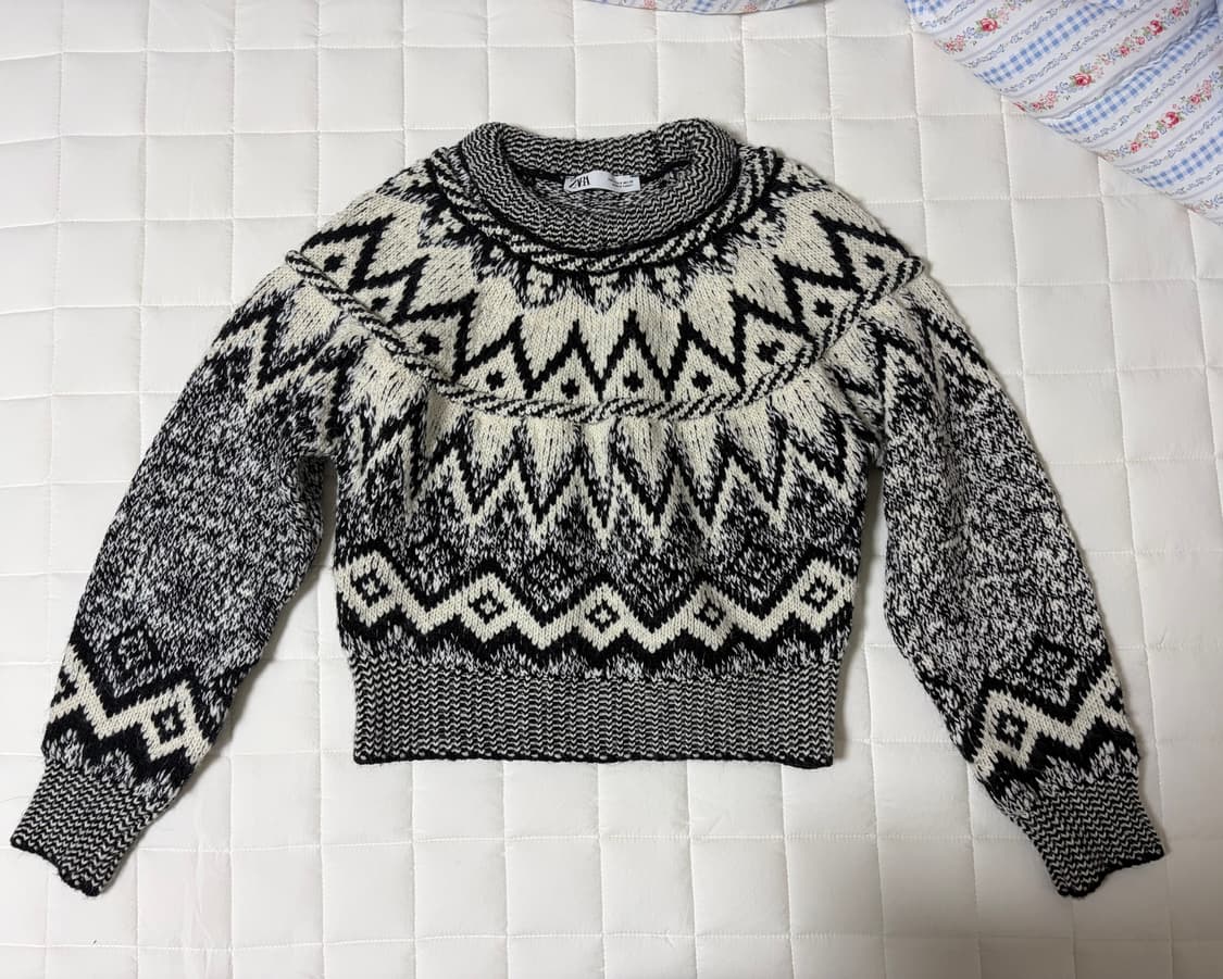 자라 노르딕 패턴 니트 상품이미지1