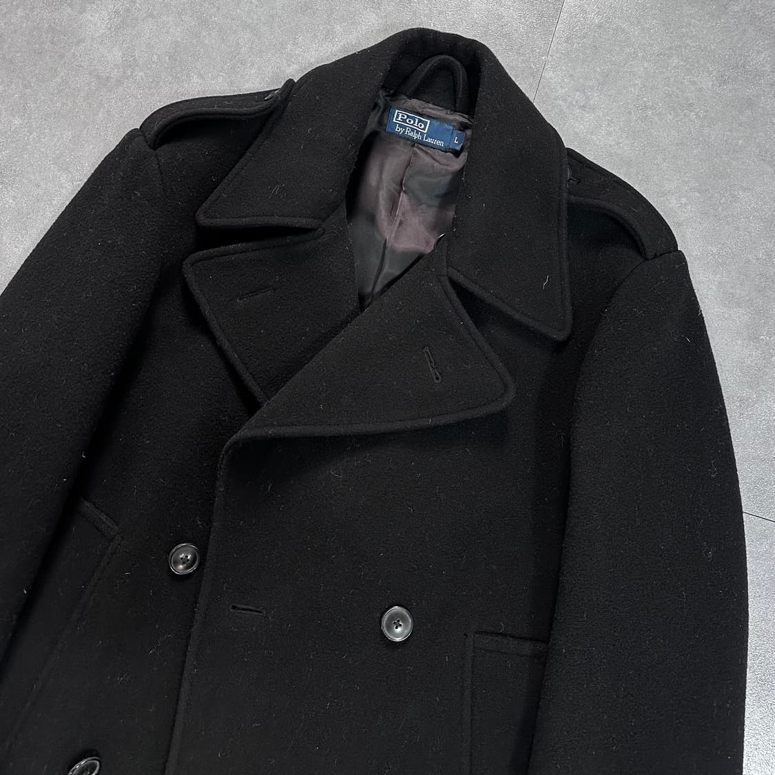 폴로 랄프로렌 블랙 피코트 (va.80) 상품이미지2