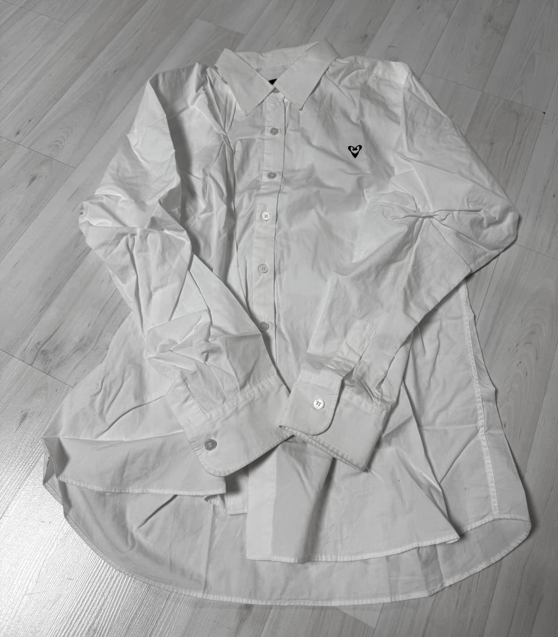 킴지수 도지 Embroidered 셔츠 화이트 상품이미지10