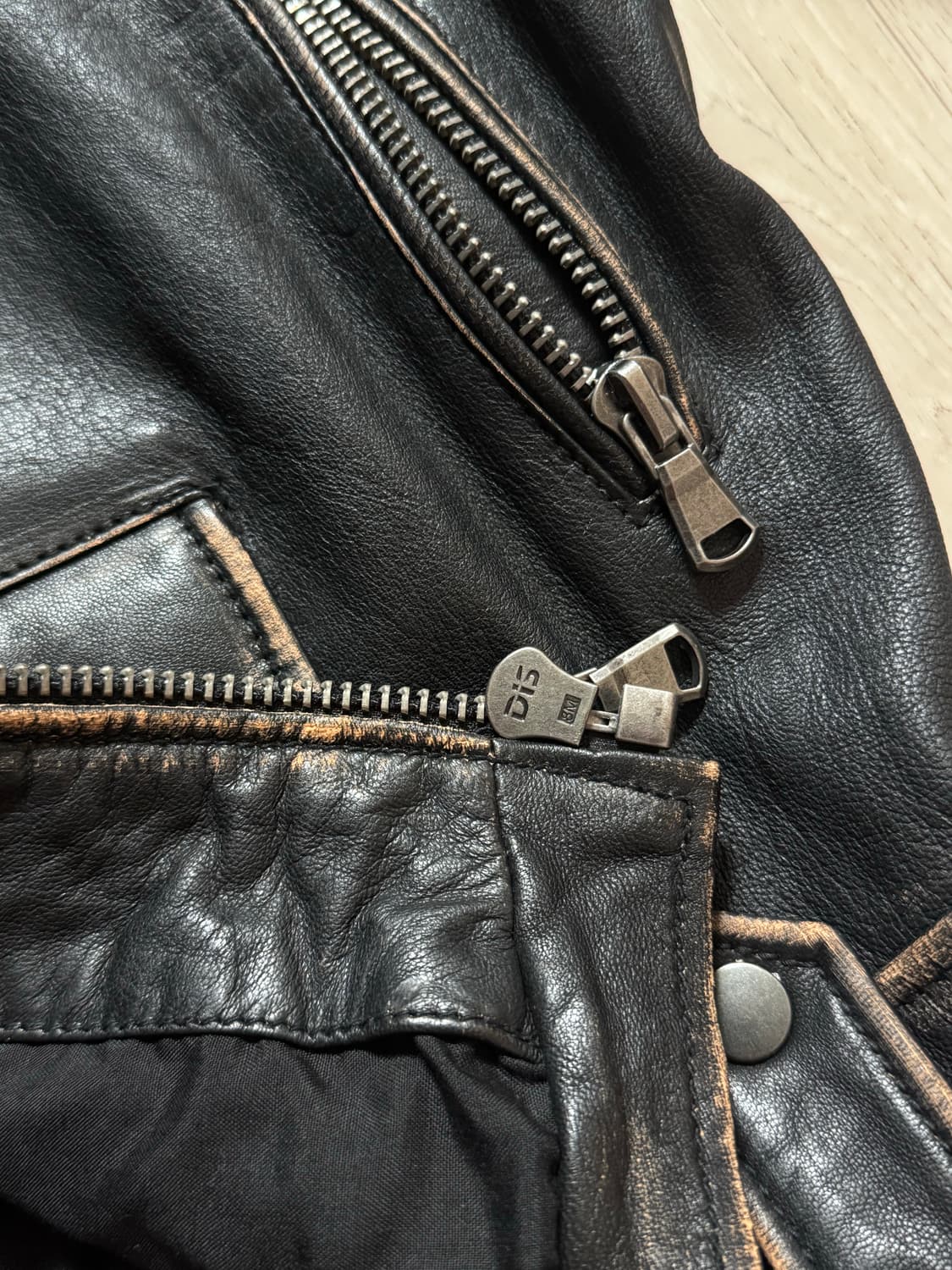 자라 리얼레더 양가죽 자켓 xl 상품이미지5