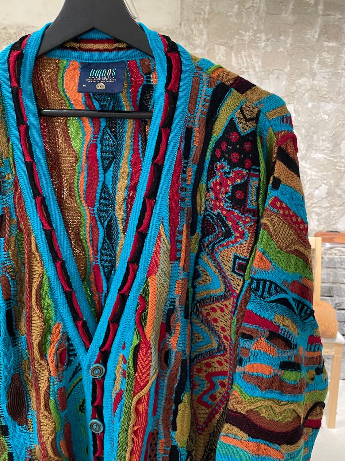 림노스 오스트레일리아 시안 케이블 니트 가디건 상품이미지3