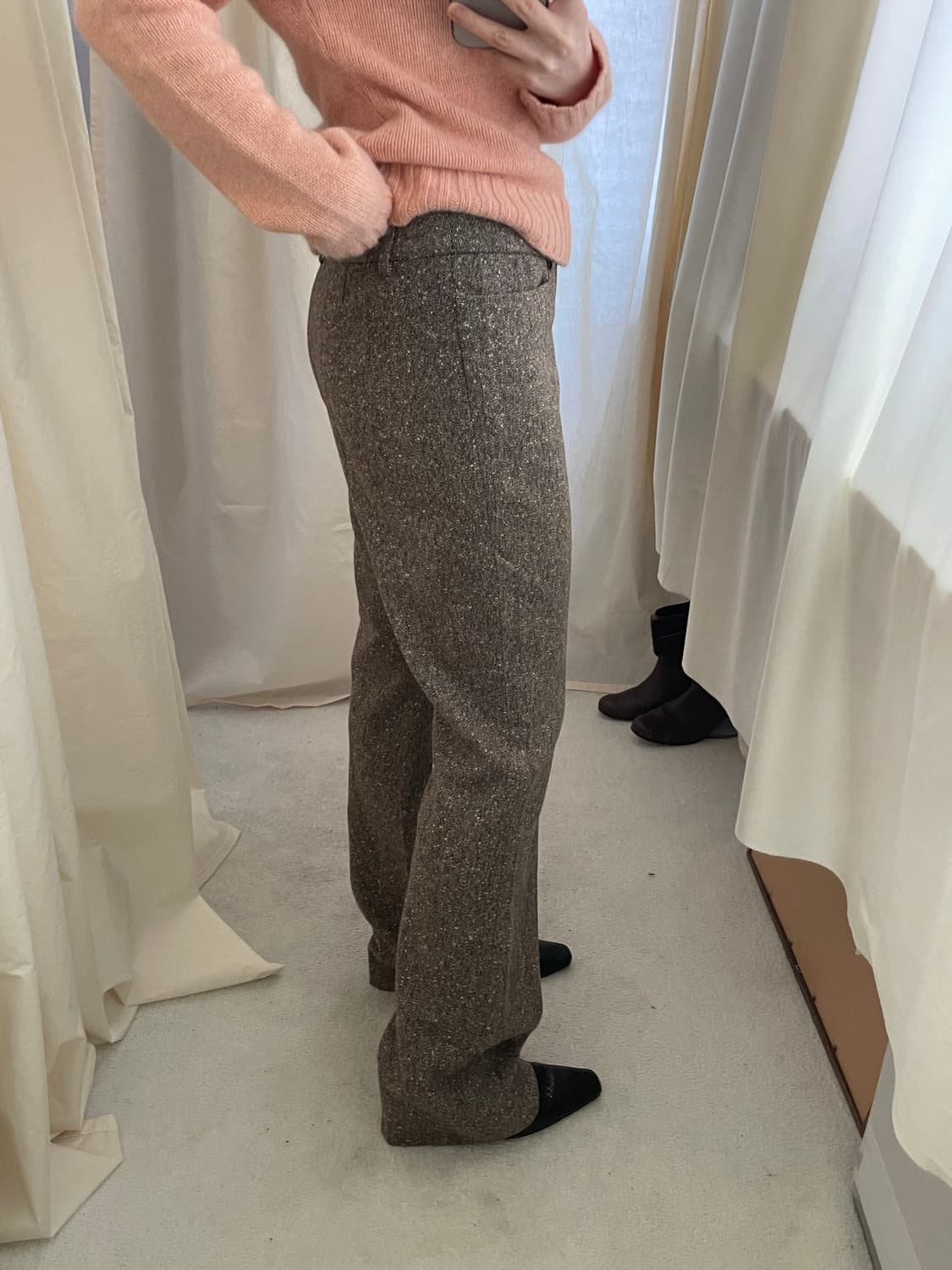 vintage low rise semi boot cut slacks 상품이미지8