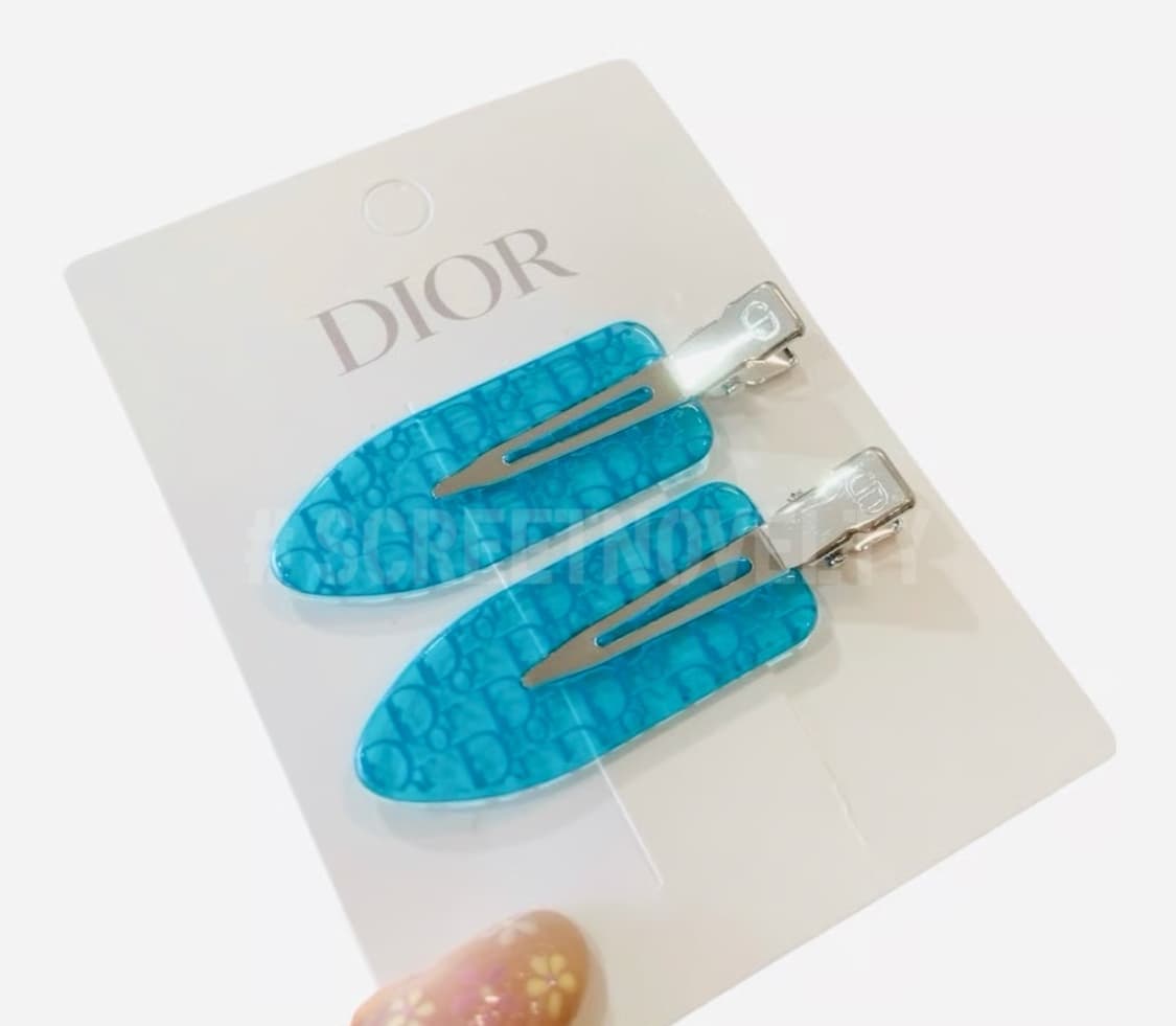 디올뷰티 헤어클립 블루 세트 (2ps) 상품이미지4