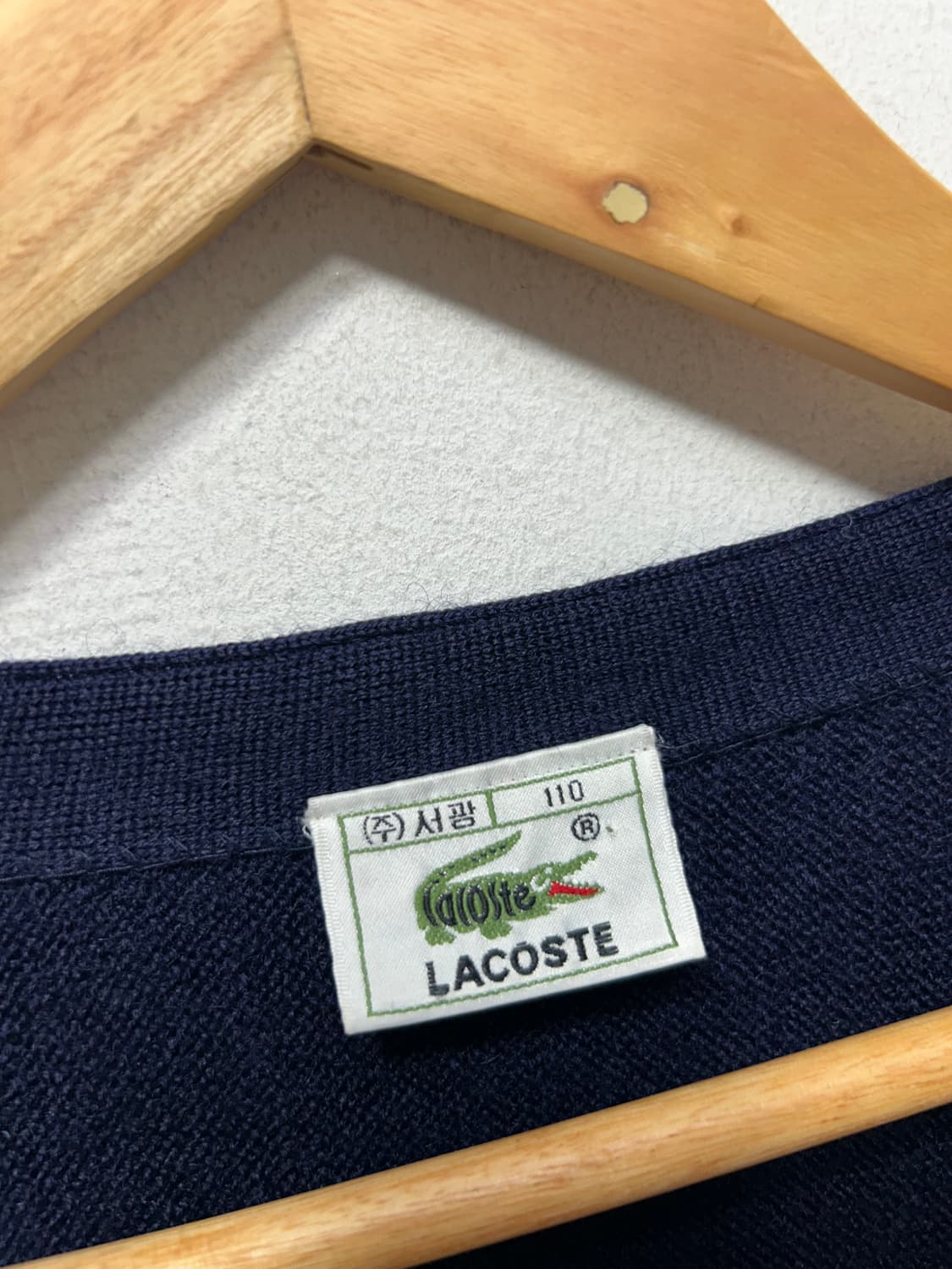 라코스테 남성 가디건 니트 네이비 XL  상품이미지5
