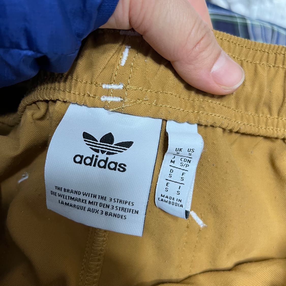 아디다스 삼선 카고 조거 팬츠 브라운 s 상품이미지2