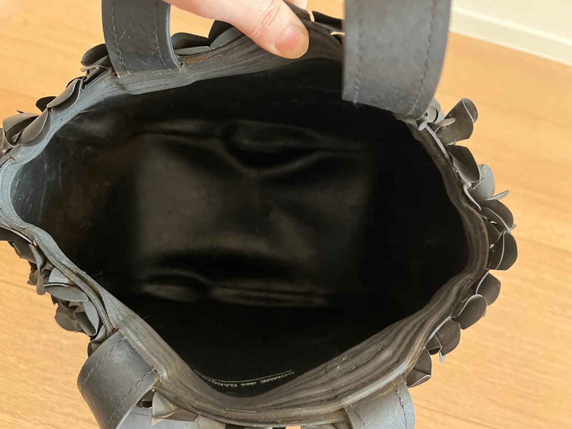 꼼데가르송 러버 플라워 토트백 CDG 블랙 상품이미지5