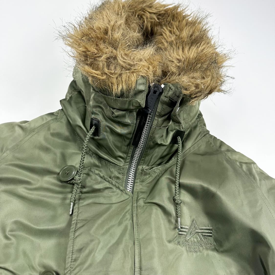 알파인더스트리 N3B 카키 점퍼 자켓 (XL) 상품이미지8