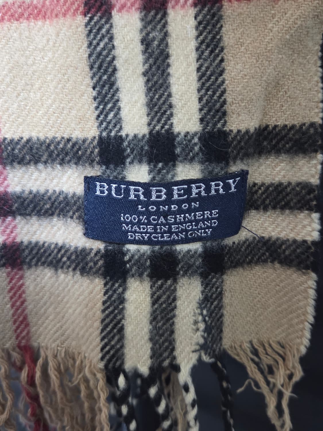 (정품) [버버리] 캐시미어 노바체크 머플러 판매합니다. 상품이미지2