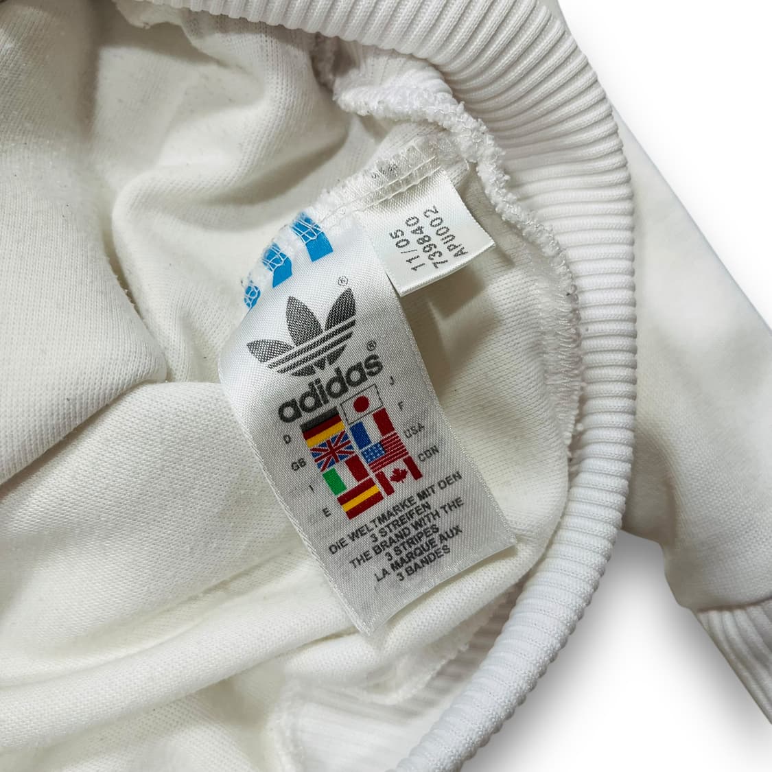 아디다스 오리지널 스포츠 스몰 로고 화이트 트랙탑 져지 상품이미지7