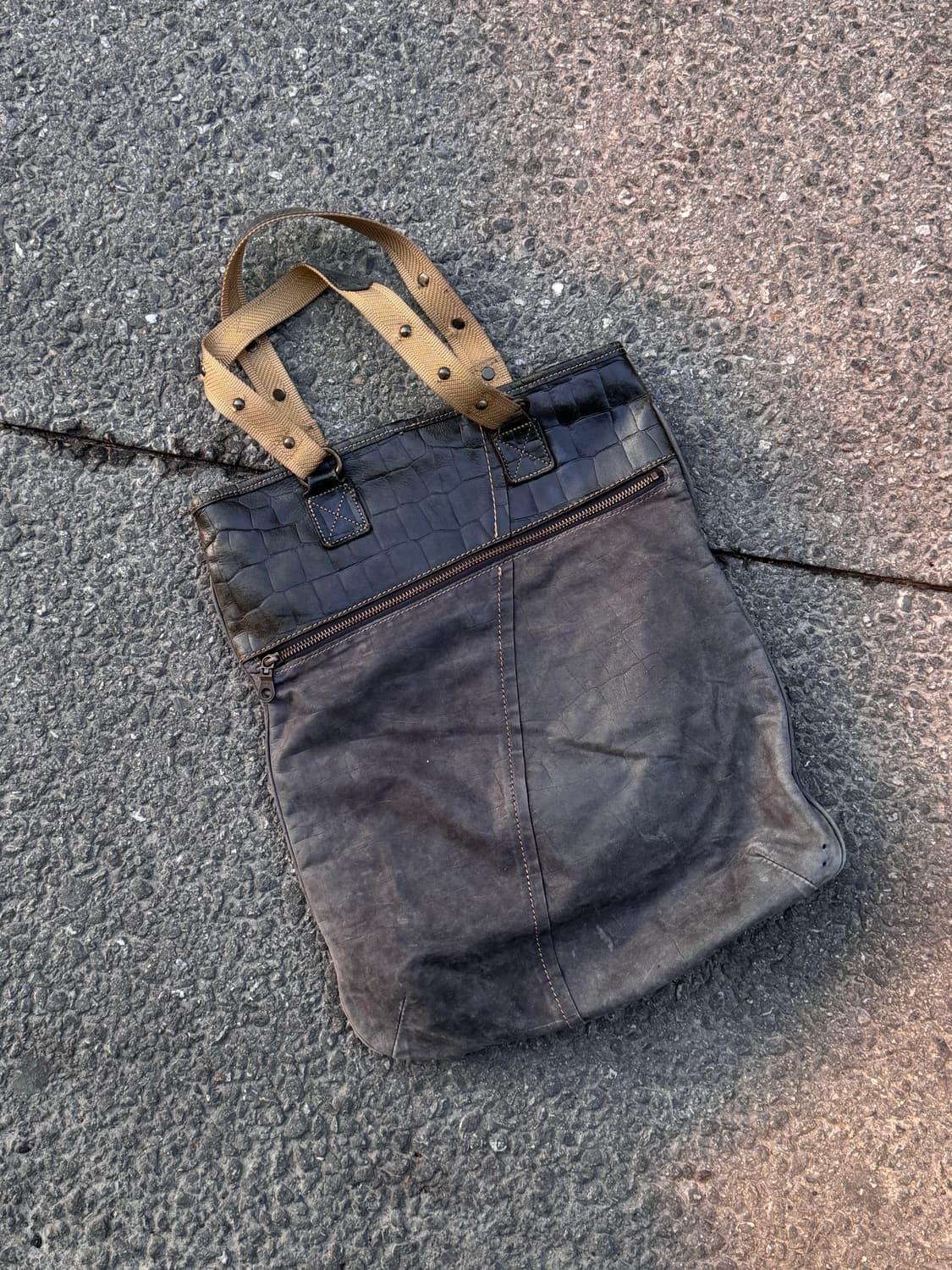 푸에르 자비에르 쿠 투톤 레더 토트백 상품이미지2