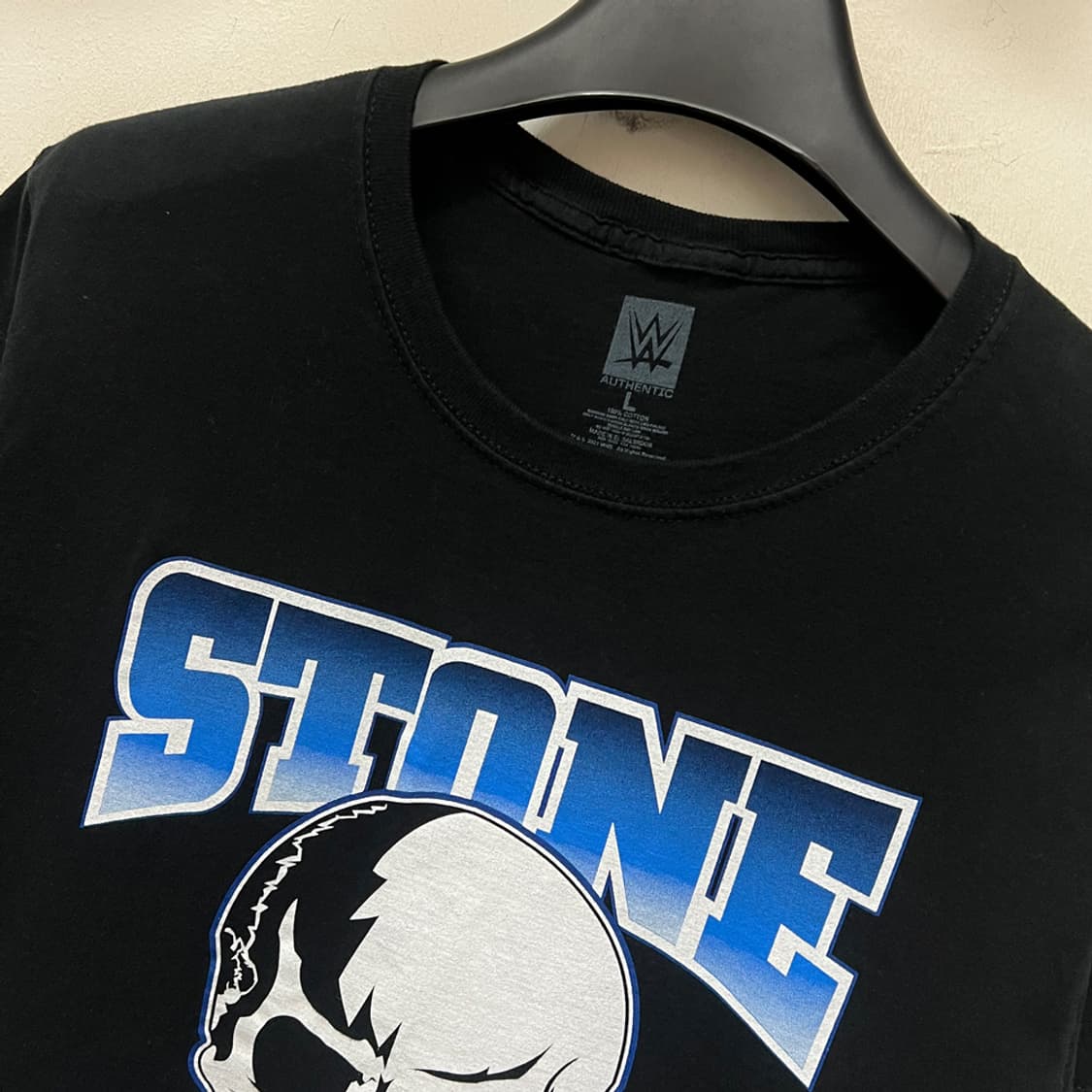 90s WWE 어센틱 스톤 콜드 스티브 오스틴 반팔티 L 상품이미지4