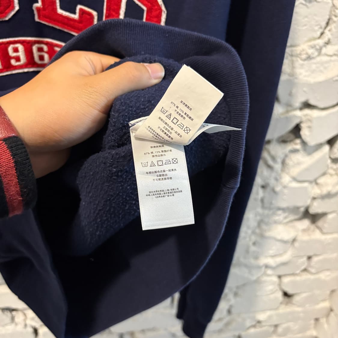 폴로 빈티지 빅로고 네이비후드 상품이미지6