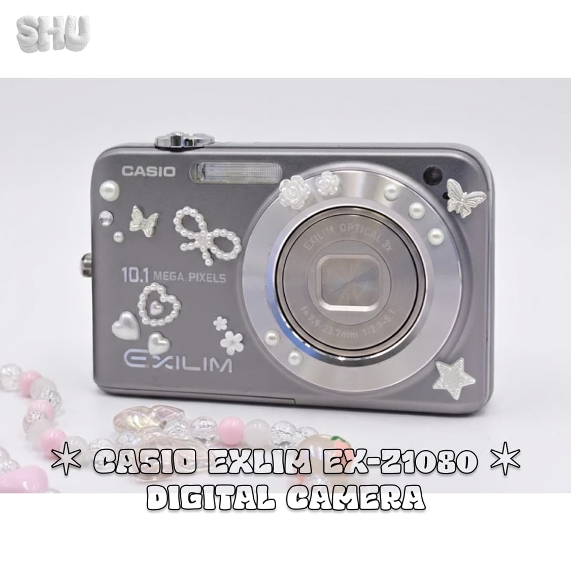 카시오 엑슬림 EX-Z1080 빈티지 디카 디지털 카메라 실버 상품이미지1