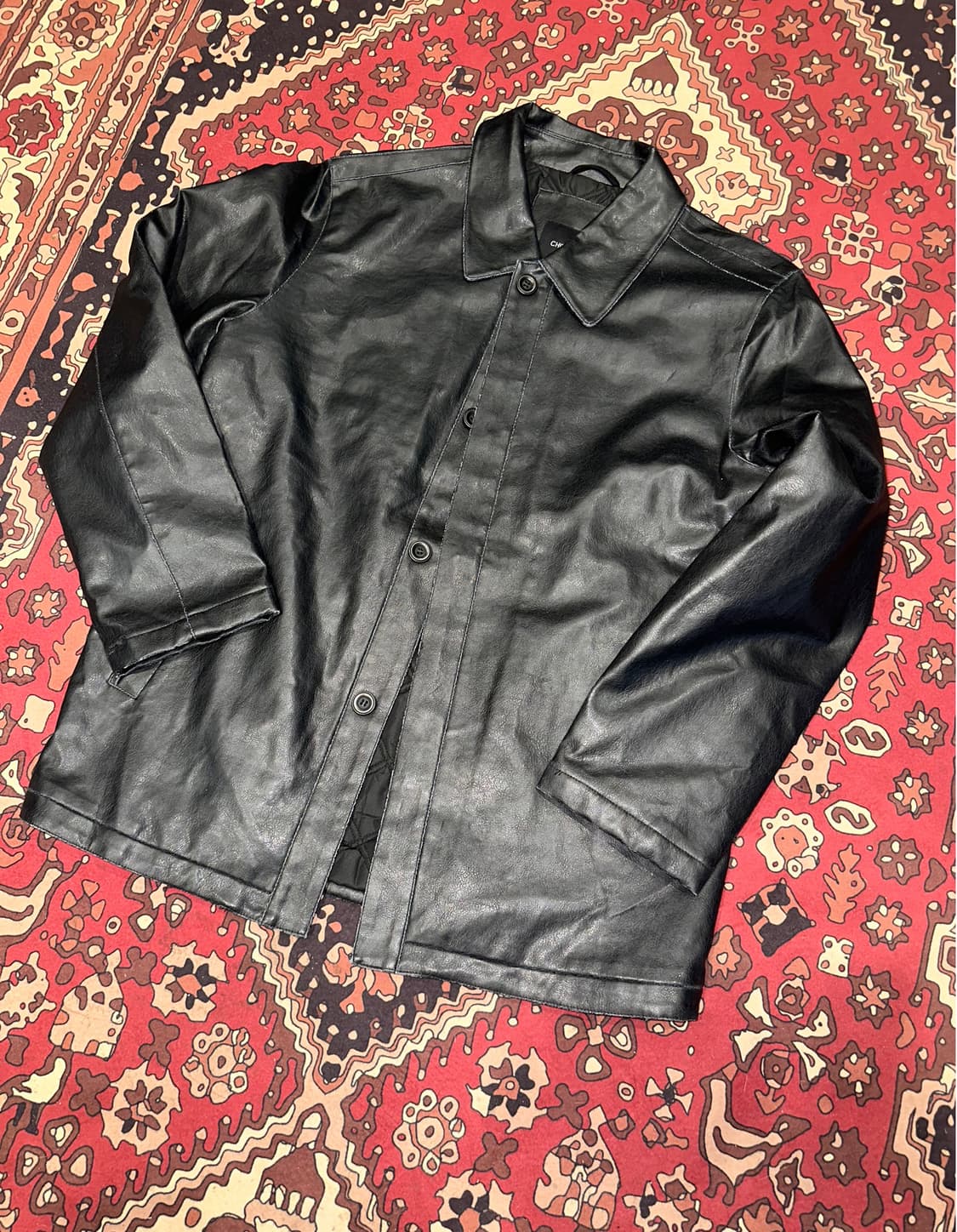 ( L-XL ) 가죽코트 가죽카코트 레더자켓 가죽자켓 빈티지가죽자켓 상품이미지2