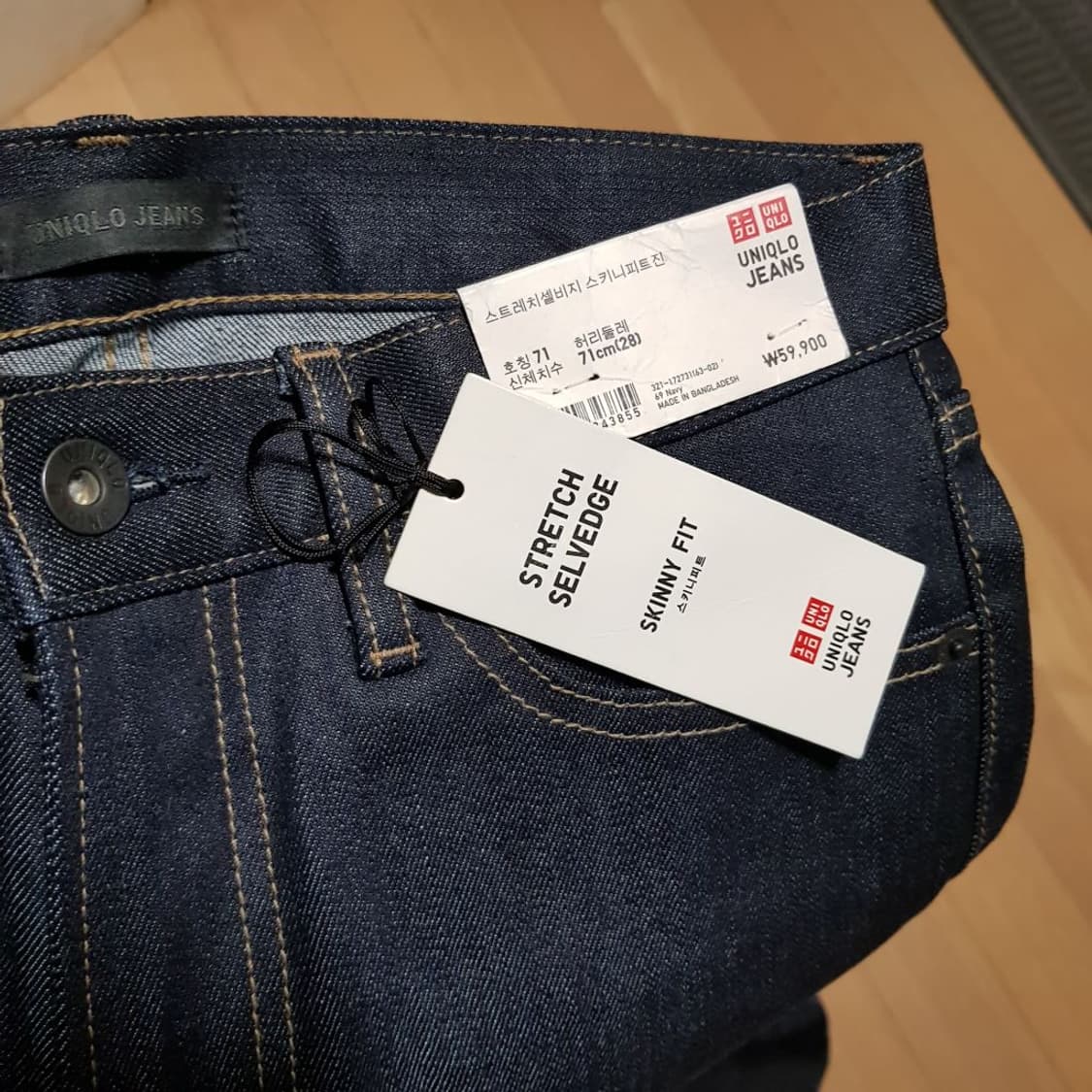 새옷 28인치/ 유니클로 셀비지데님/와-하사 상품이미지2