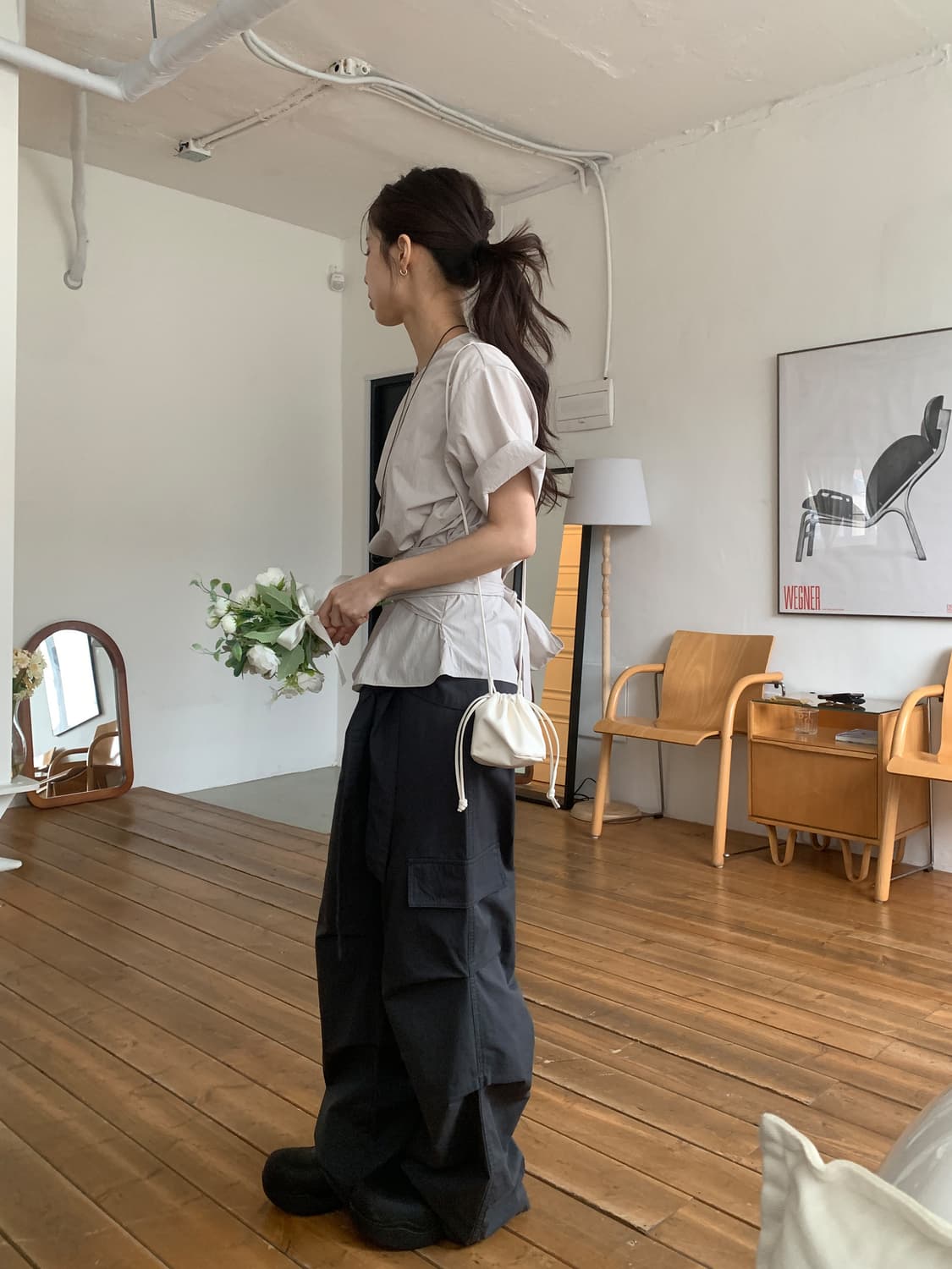 릿킴 marais blouse (light grey) 상품이미지1
