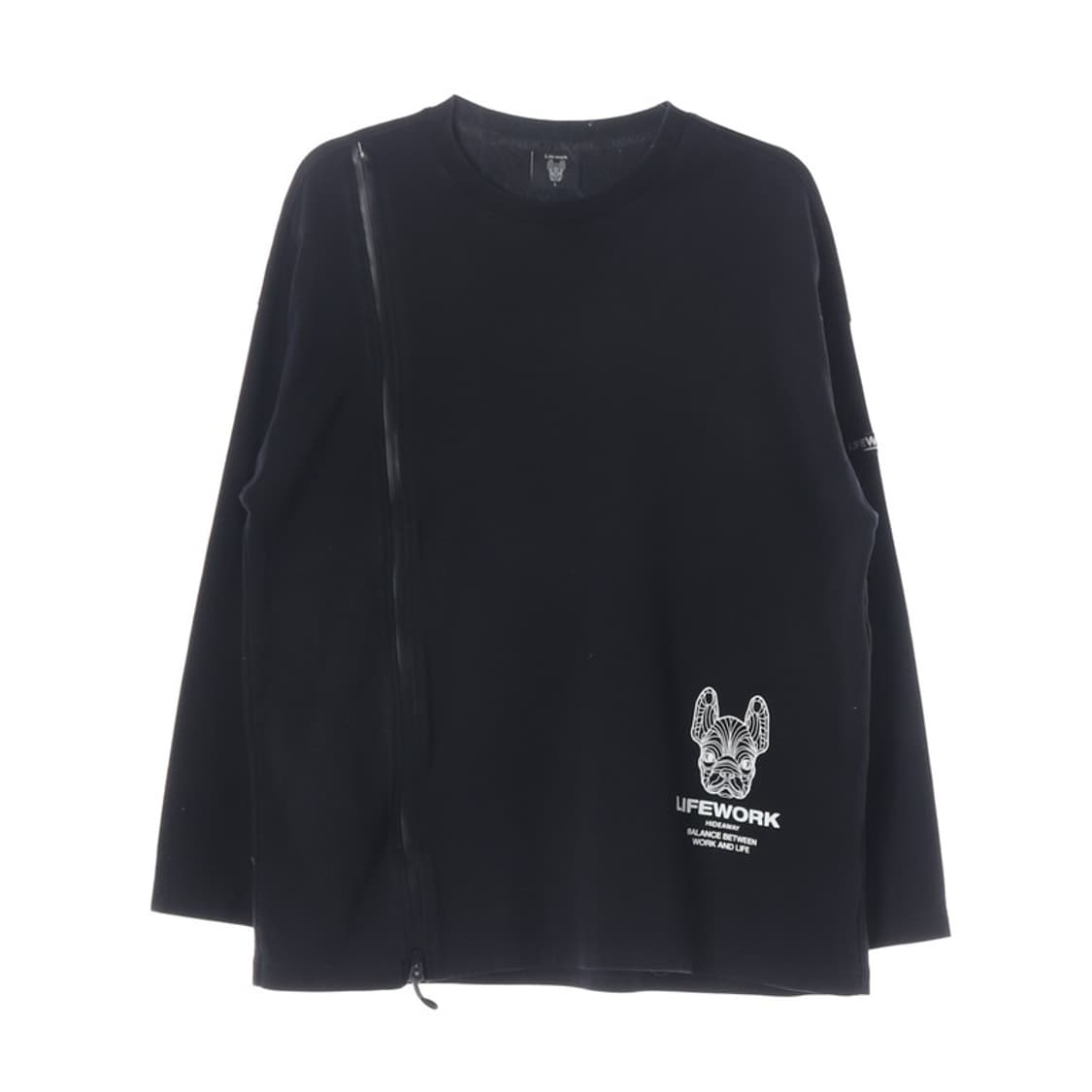 라이프워크 라독 사이드지퍼 오버핏 맨투맨 L 상품이미지1