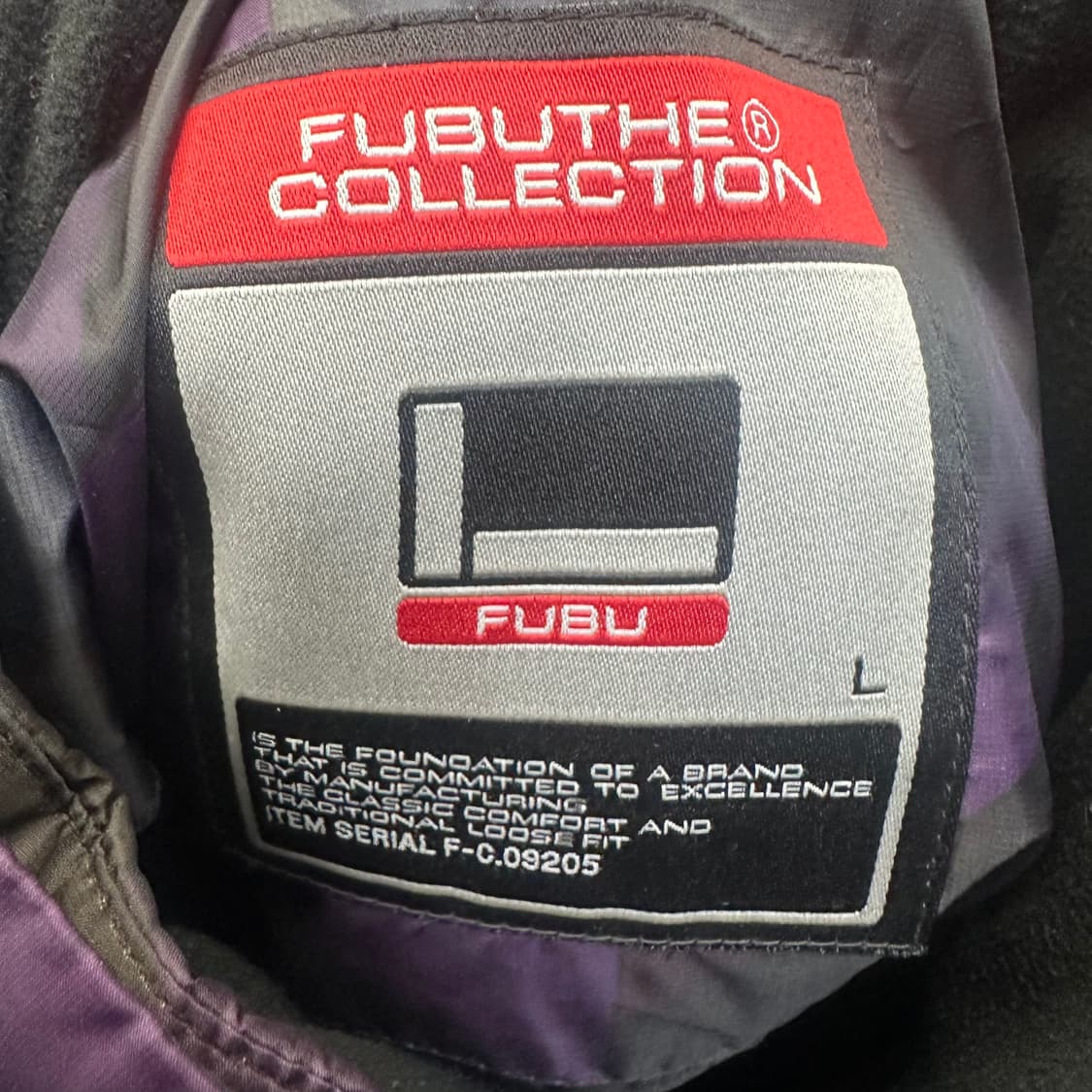 Fubu 퍼플패턴숏패딩 L 상품이미지3