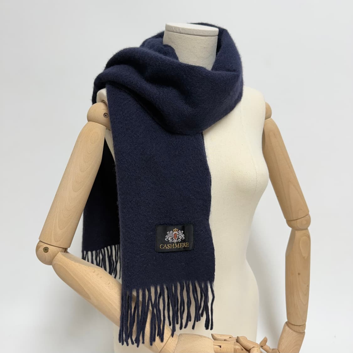 [캐시미어 100%] 네이비 머플러 목도리 상품이미지1