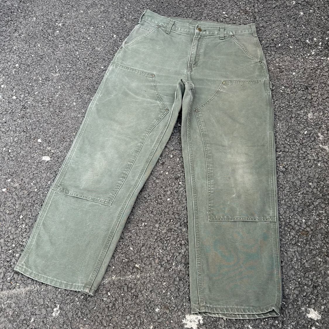 OG 칼하트 B136 MOS 더블니 카펜터 팬츠 상품이미지4