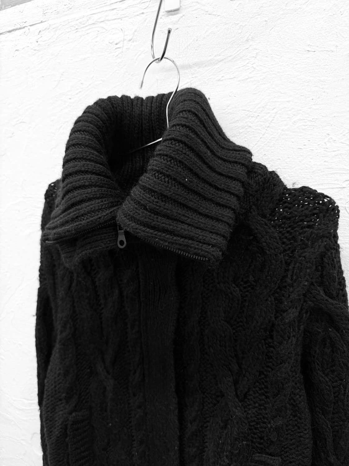 buona giornata 하이넥 니트집업 상품이미지3