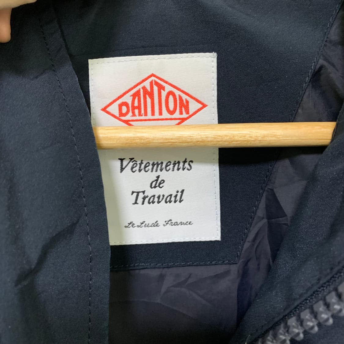 DANTON 단톤 후드 롱 패딩 네이비 36 여성 점퍼 상품이미지8