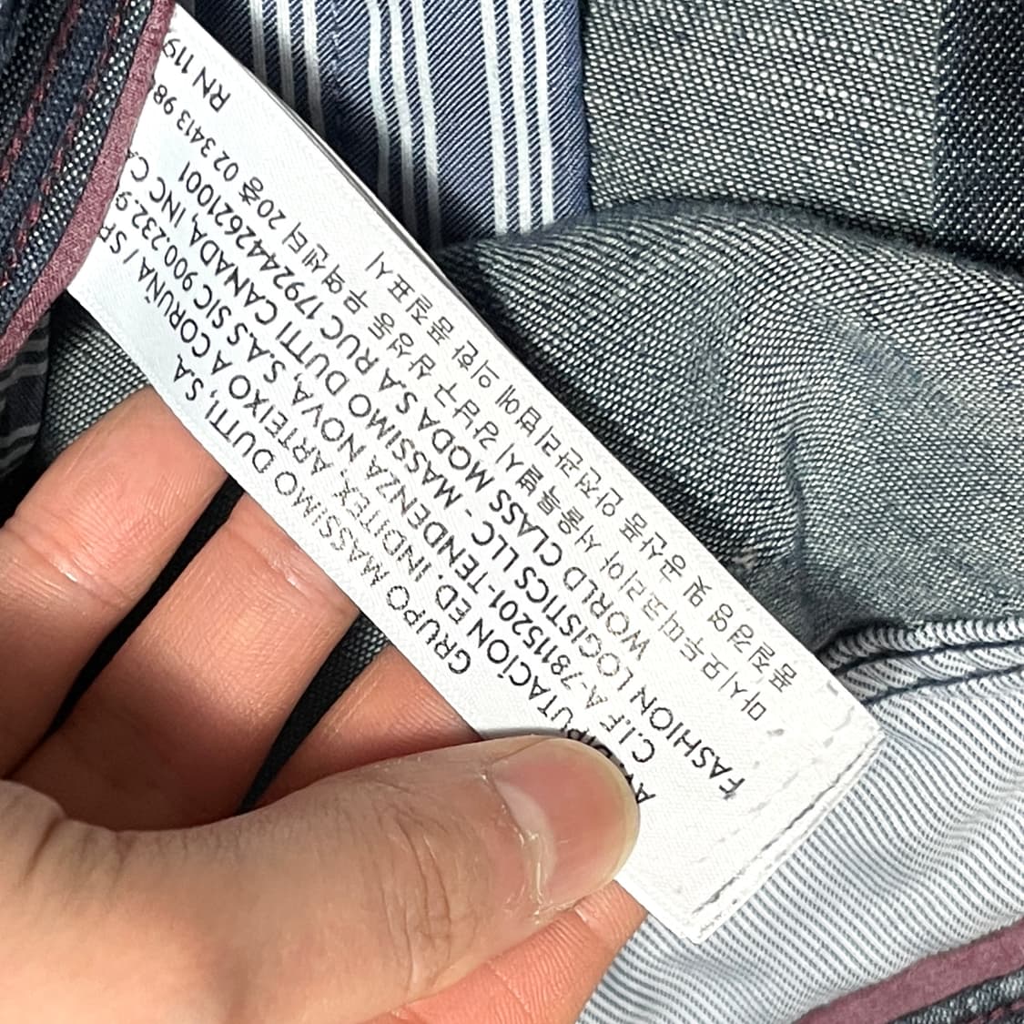 마시모두띠 진청 데님팬츠 남성36 상품이미지3