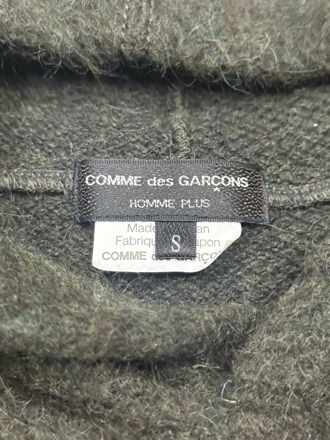 2013 꼼데가르송 모헤어 알파카 앙고라 혼합 울 후드티 원피스 상품이미지5