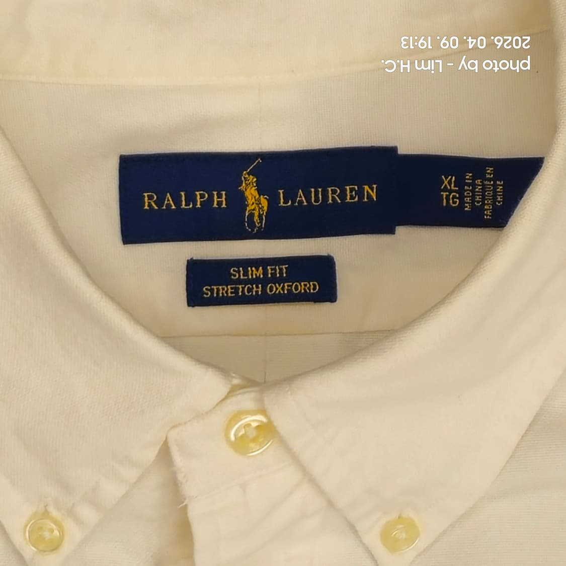 폴로  화이트 옥스포드 남방 2XL 상품이미지2