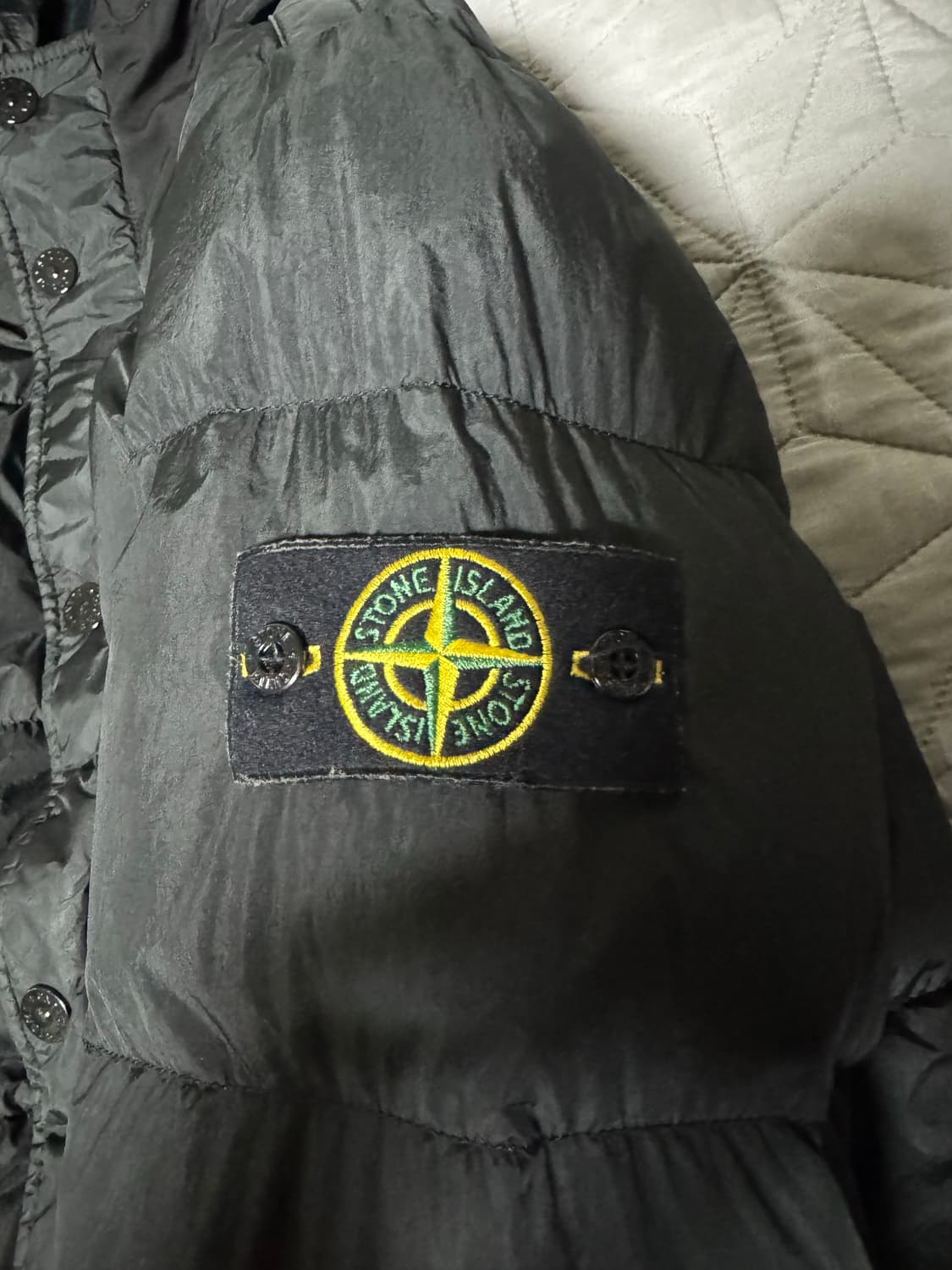 [L] 스톤아일랜드 크링클랩스 패딩 자켓 집업 후드 롱패딩 경량패딩 상품이미지3