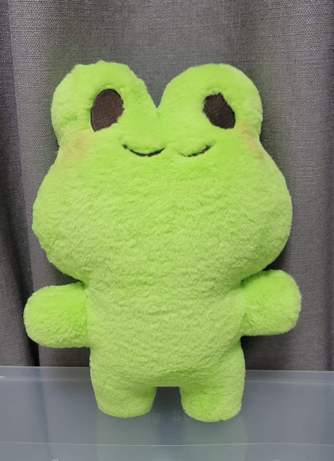 소소한 인형공방 자이언트 빅먼지개굴이 개구리 인형 중형 핸드메이드 솜인형 상품이미지1