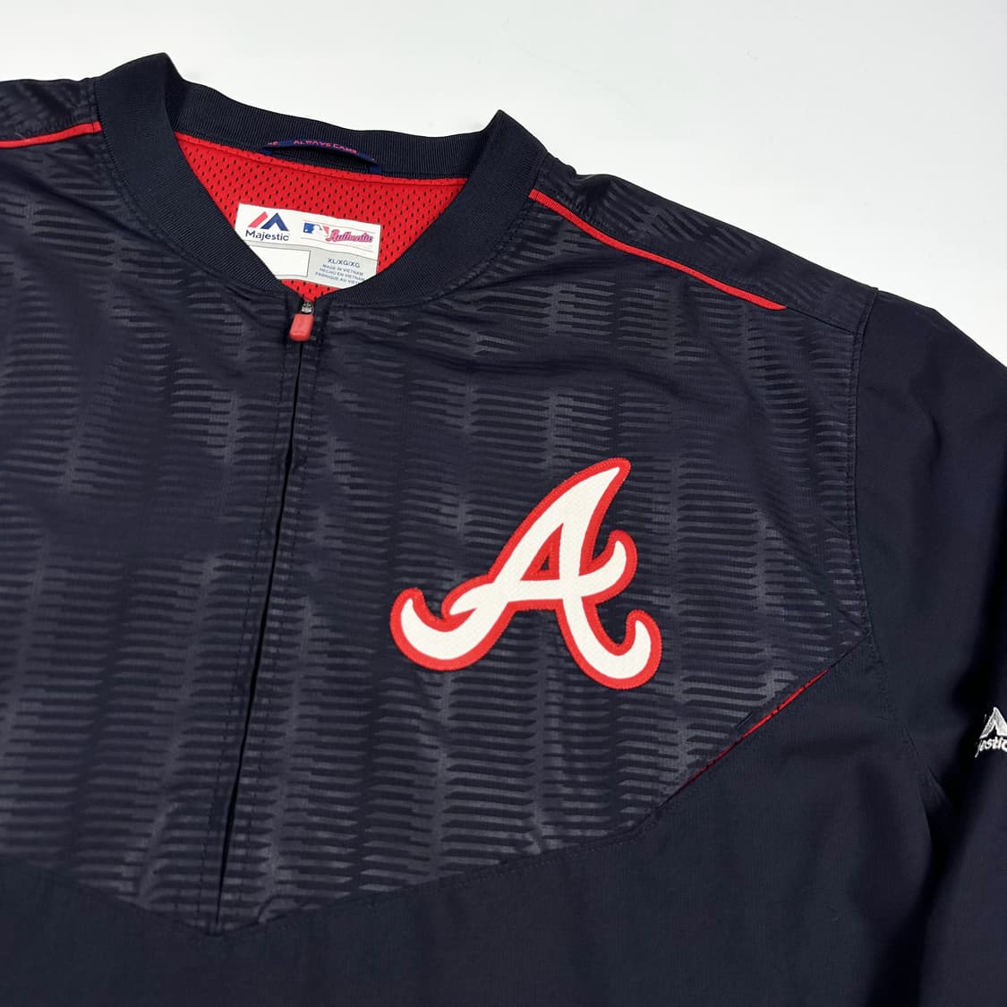 마제스틱 MLB 애틀란타 우븐 웜업 블랙 실측2XL 상품이미지3