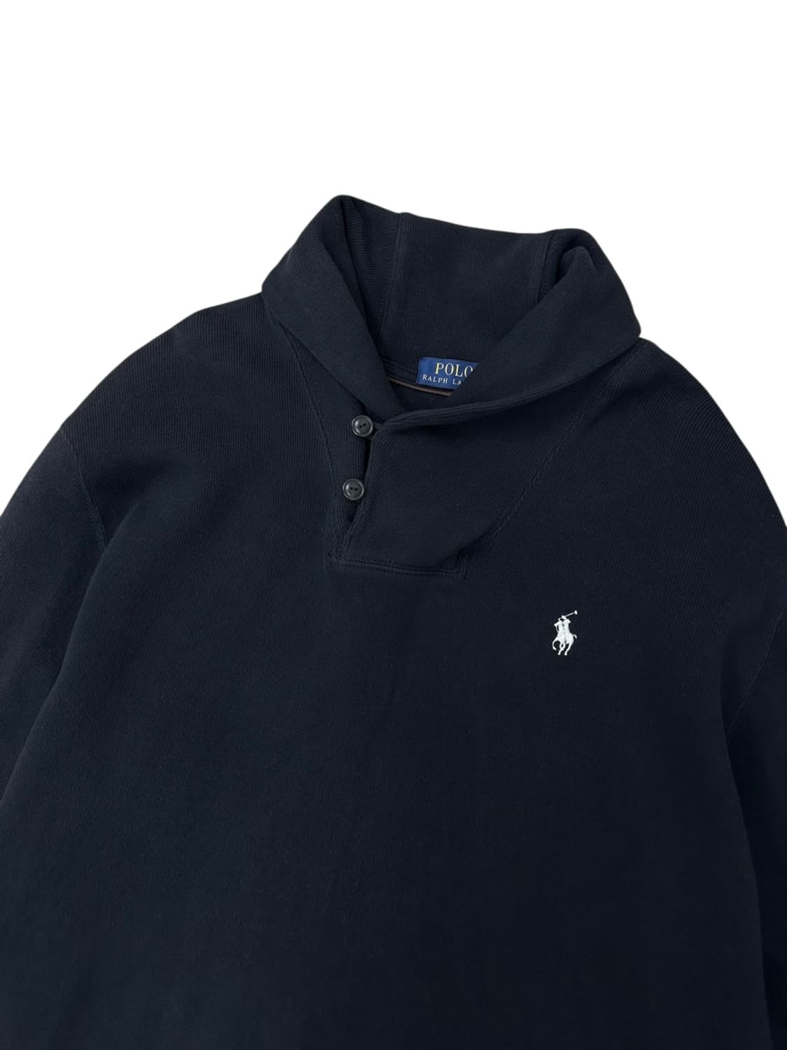 폴로 숄카라 니트 블랙 (XL) 상품이미지2