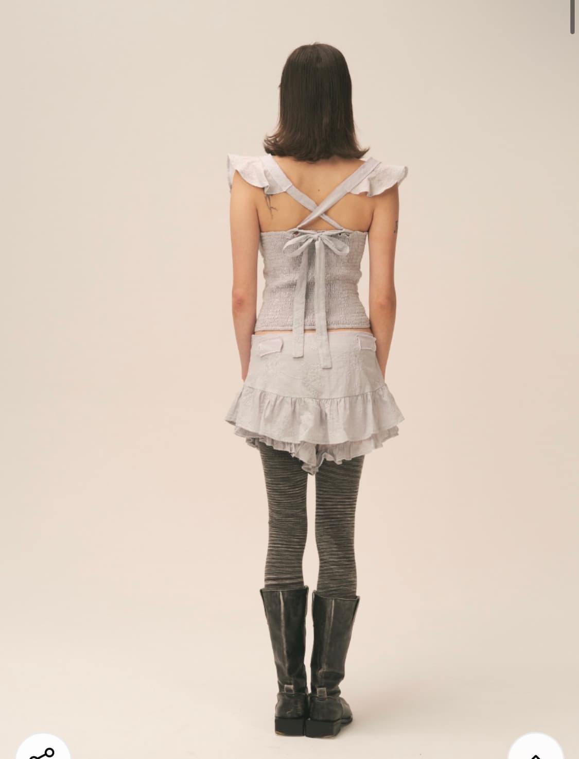 (새제품) 글로니 rodeo ruffle top 베이비 블루 상품이미지3