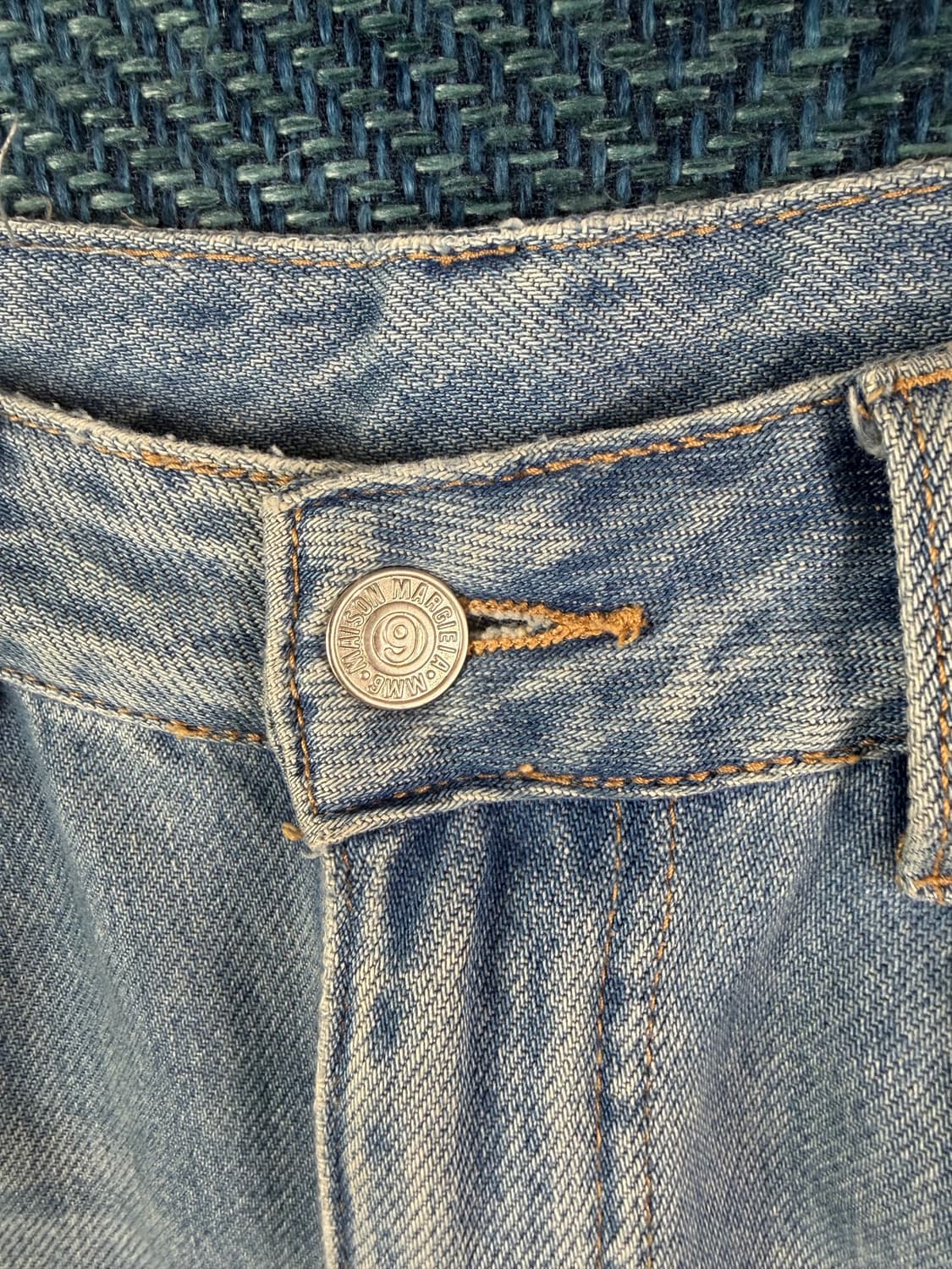 MM6 Maison Margiela 디스트레스드 와이드 데님 팬츠 상품이미지5