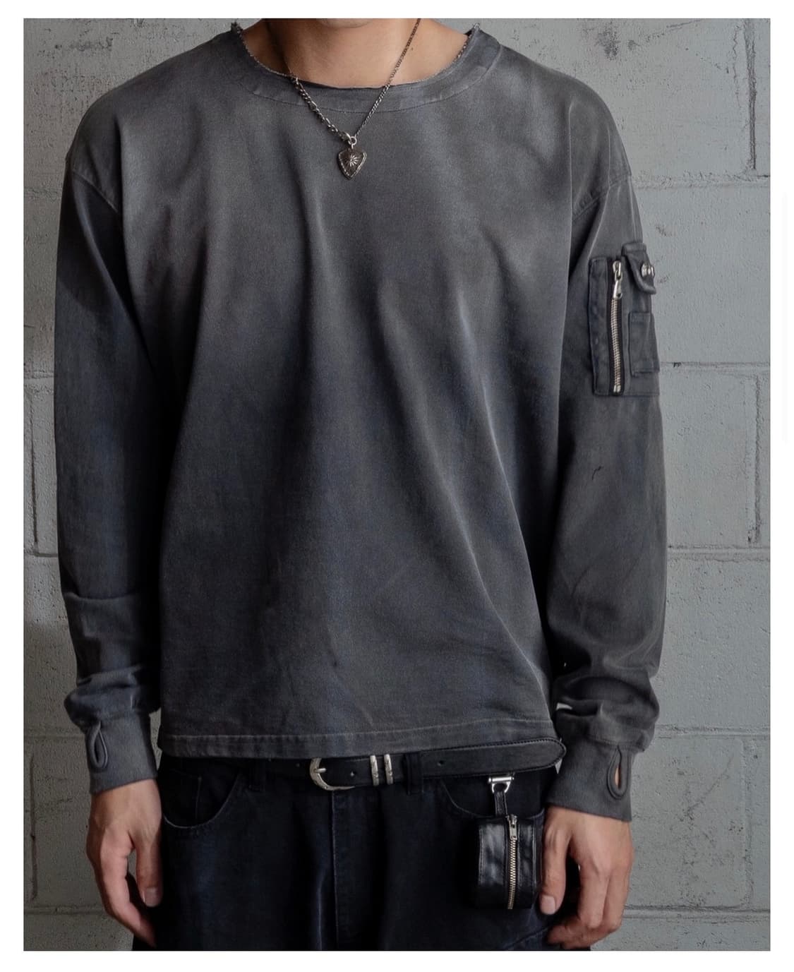 포그서비스 밀리터리 롱슬리브 블랙으로 교환 상품이미지1