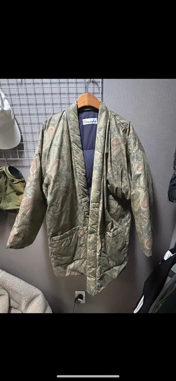 일본 빈티지 페이즐리 유카타 패딩 자켓 상품이미지1