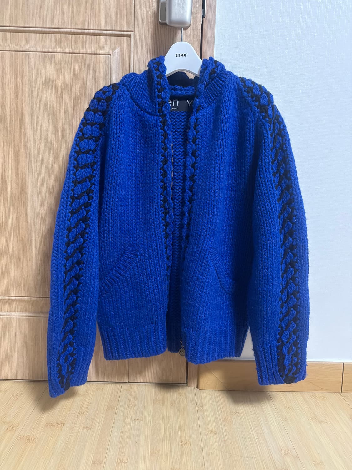 오픈와이와이 니트 후드집업 상품이미지1