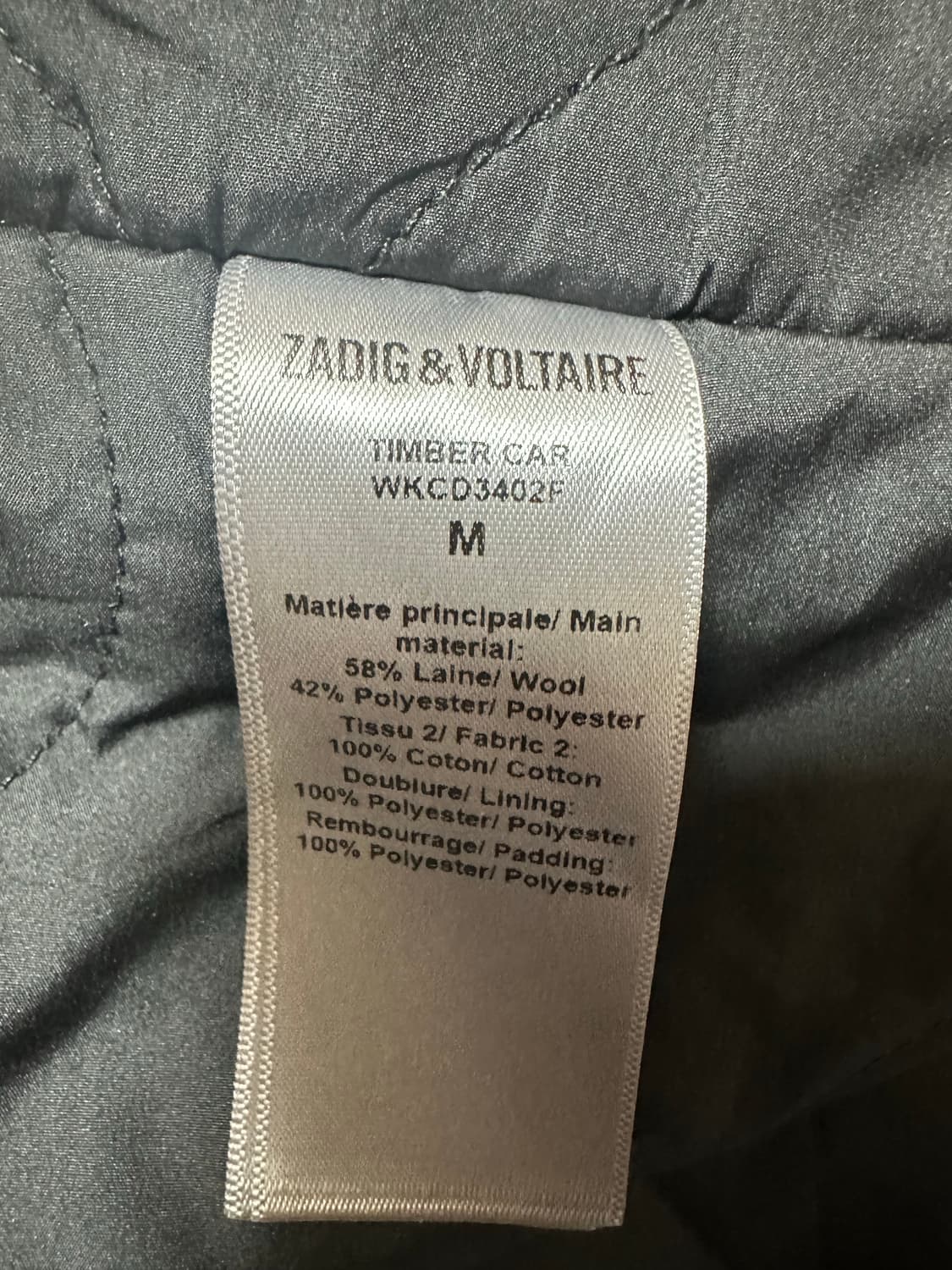 자딕앤볼테르 레드 블랙 체크 셔츠 울누빔자켓 상품이미지9