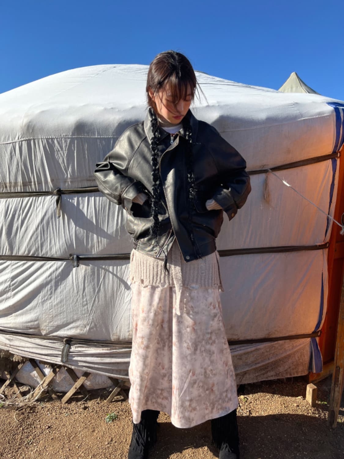 김아홉 3포켓 오버 빈티지 JK 상품이미지3