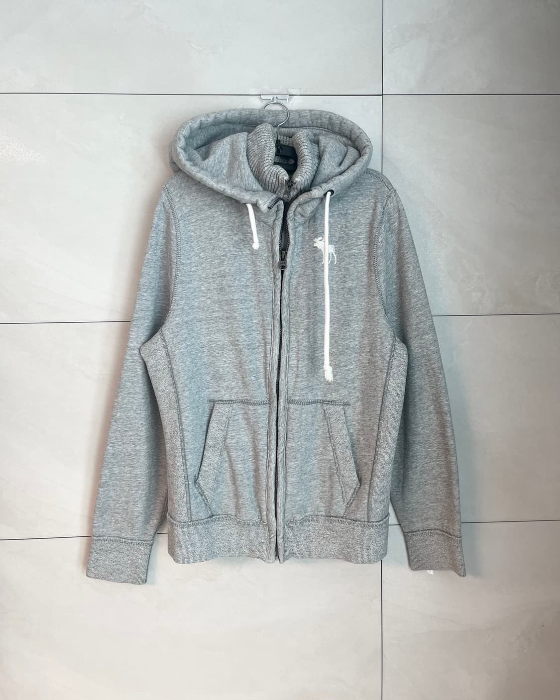 아베크롬비 화이트 순록 후드집업 그레이 [L]  상품이미지1