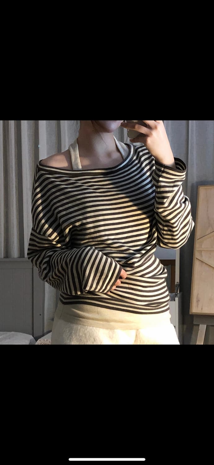 홀터넥 스트라이프티 세트 상품이미지1